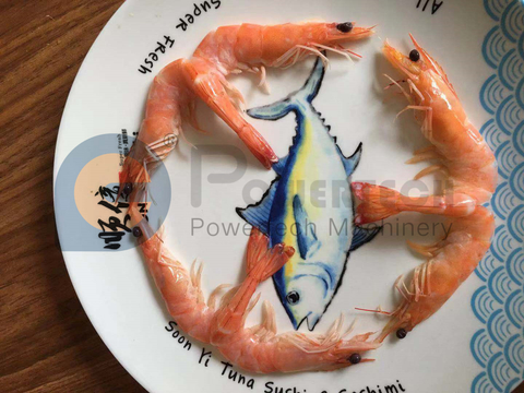 大容量熟对虾背切去纹机