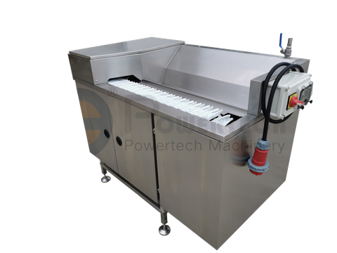 紧凑型易操作小龙虾背切去纹机