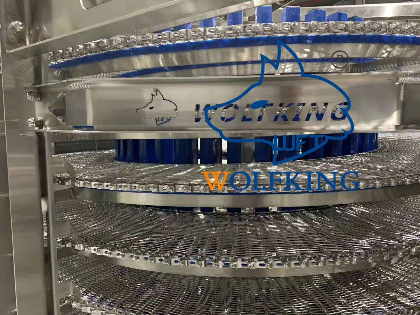 欧标工业食品级螺旋冷冻机