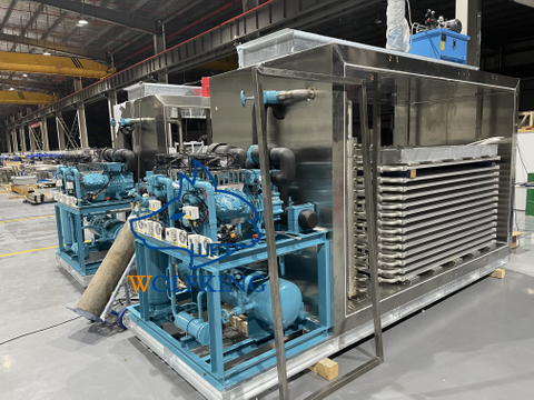 冷冻时间短的卧式板式冷冻机