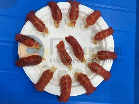 大容量紧凑型小龙虾背切去肠机